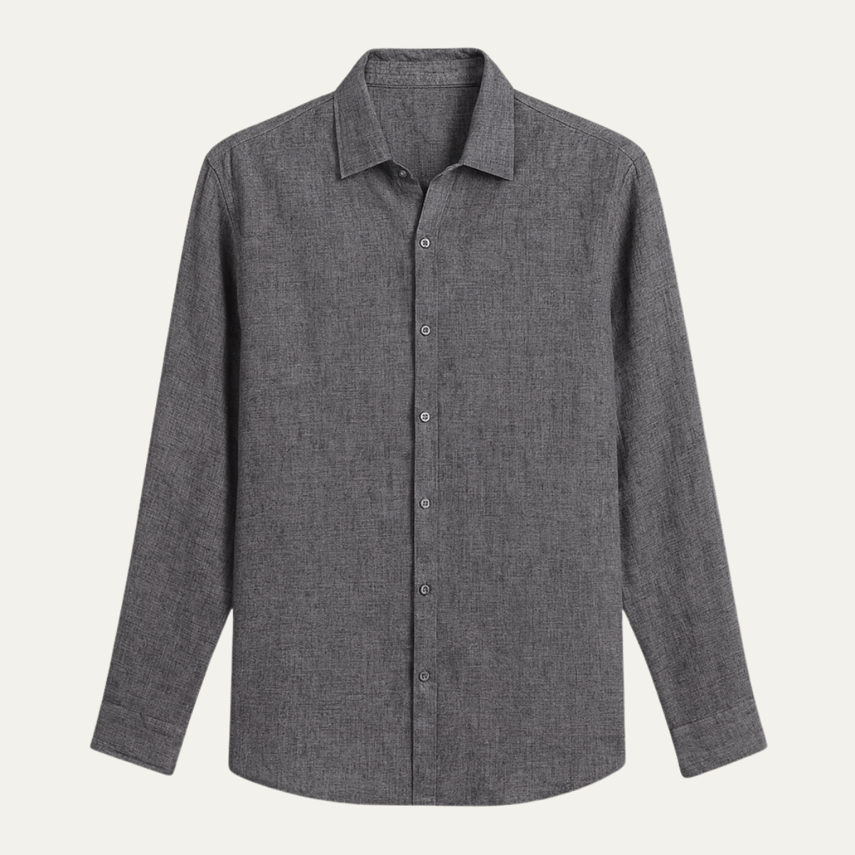Men's Loose Fit Button Down Shirt Long Sleeve Summer