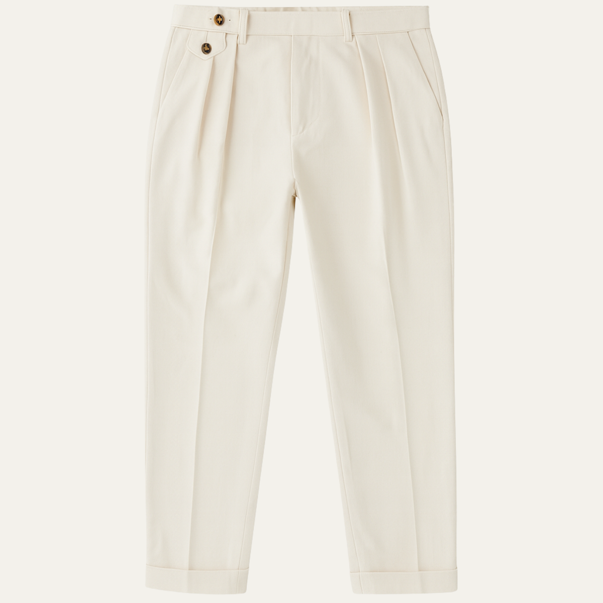 The Dorchester Men's Double Pleat Tailored Dress Trousers