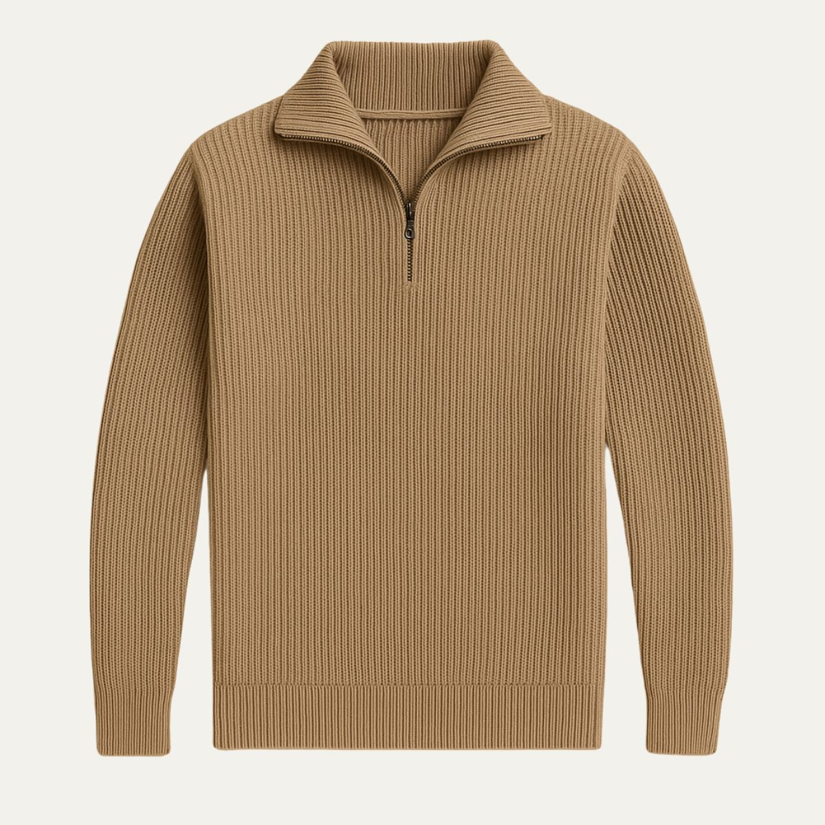 Maverick Quarter-Zip Knit Sweater