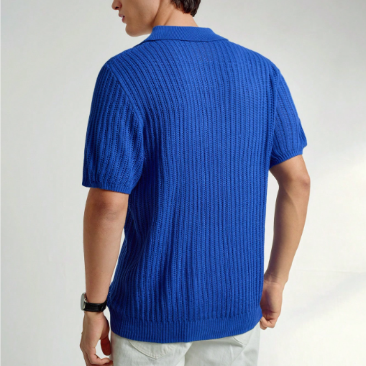 The Verona Men's Short Sleeve Knitted Polo Shirt