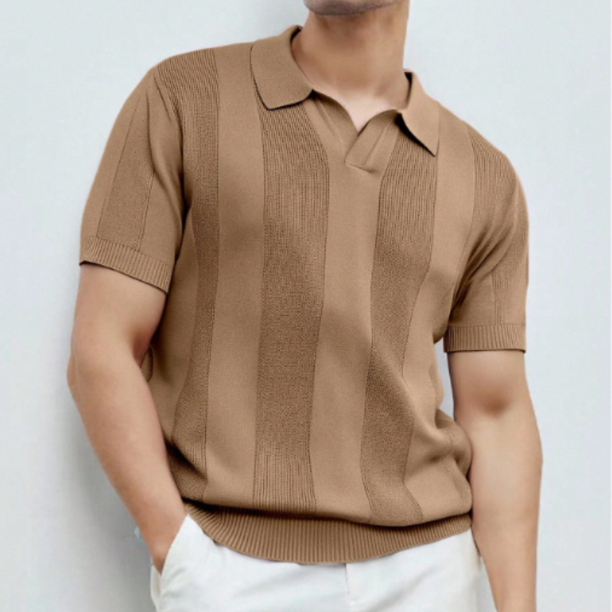 Men’s Knitted Polo Shirt