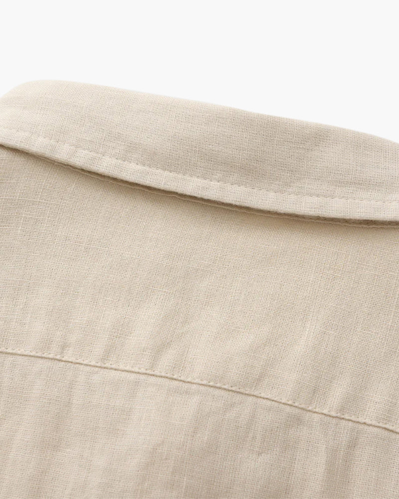 The Bellagio Men's Long Sleeve Linen Look Shirt