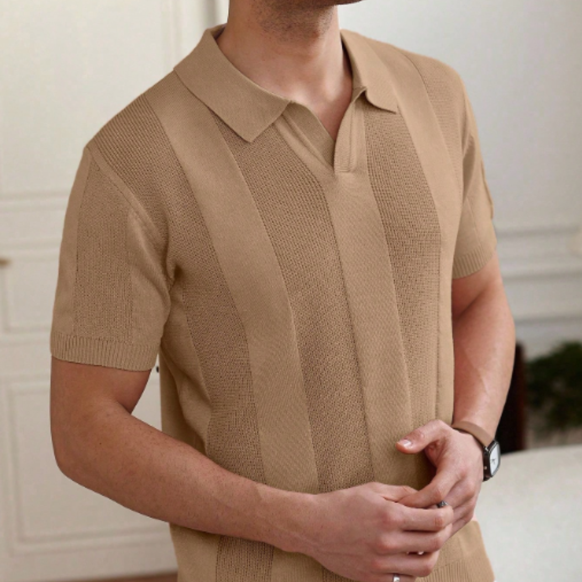 Men’s Knitted Polo Shirt