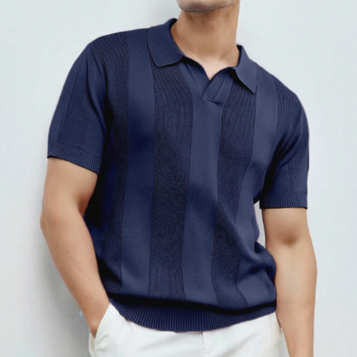Men’s Knitted Polo Shirt