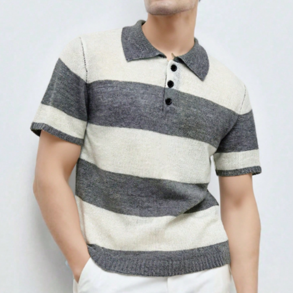 Renzo – Knitted Polo Shirt