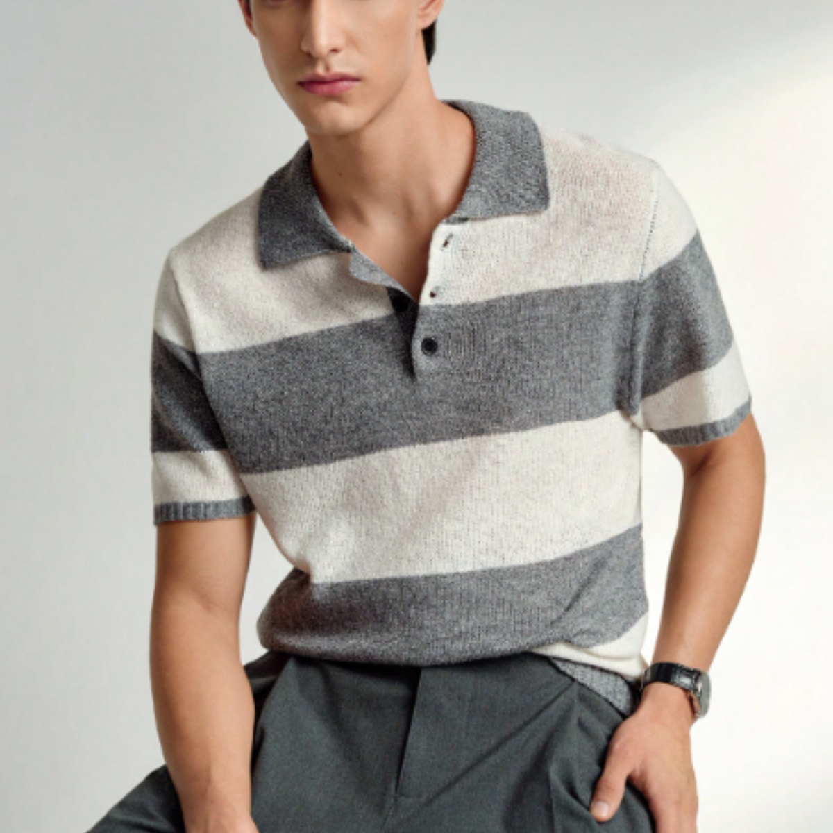 Renzo – Knitted Polo Shirt