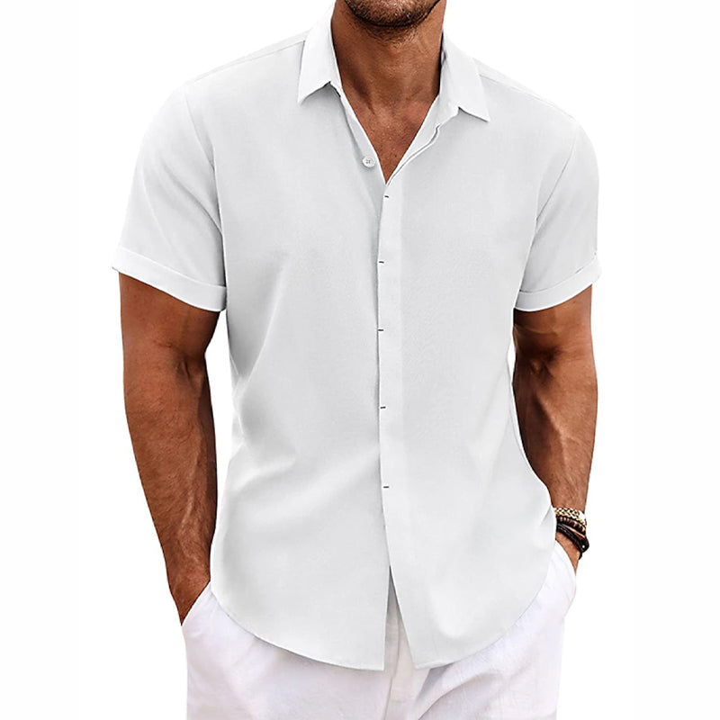 Harbor Short-Sleeve Summer Button-Front Shirt