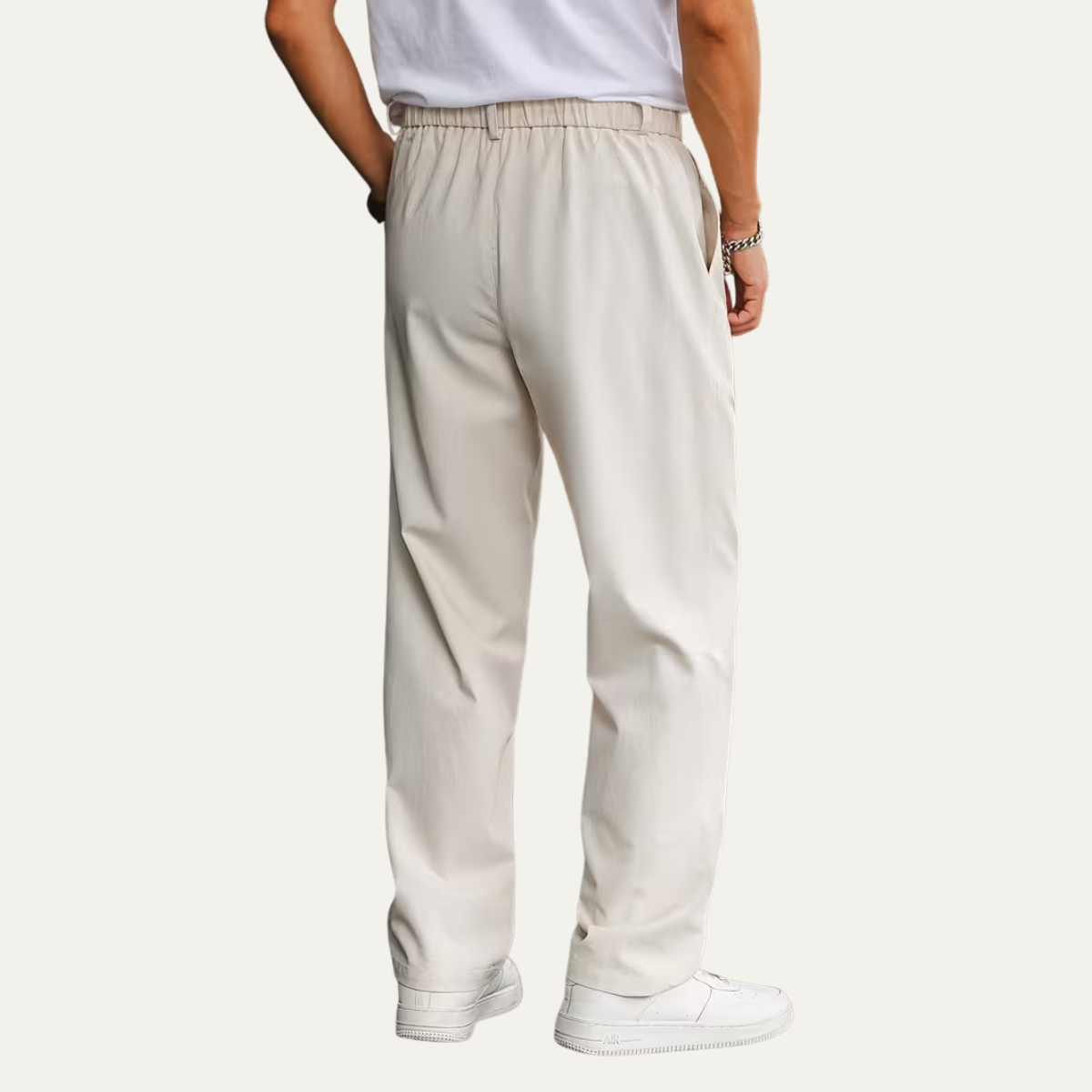 The Dorchester Men's Double Pleat Tailored Dress Trousers