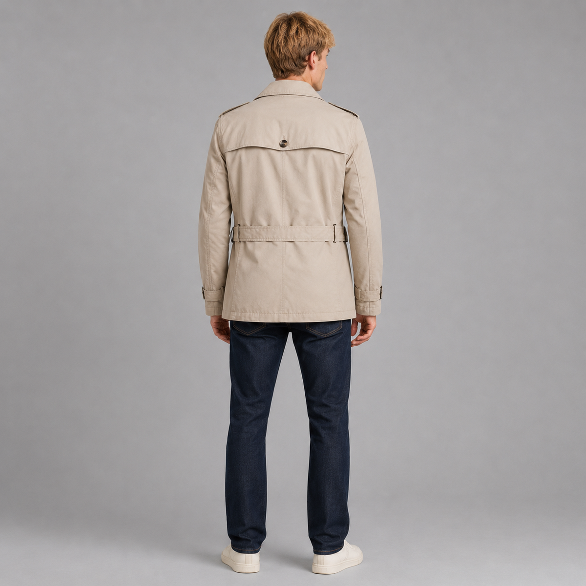 Men’s Double Breasted Trench Coat