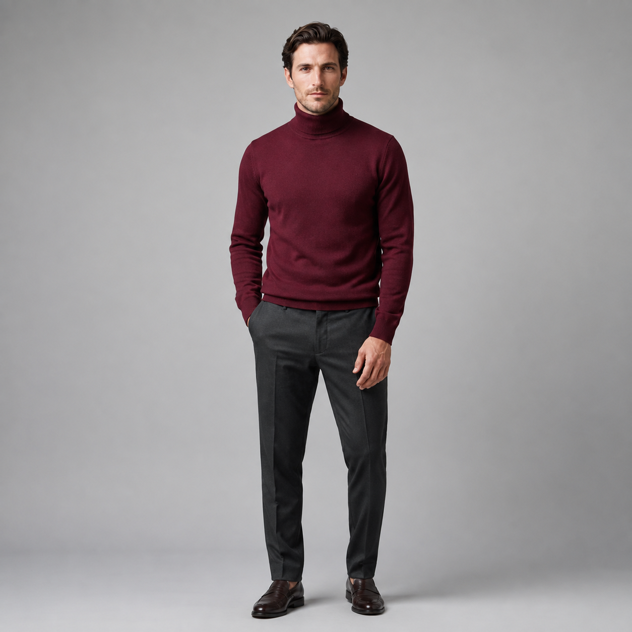 Men's Classic Turtleneck Sweater