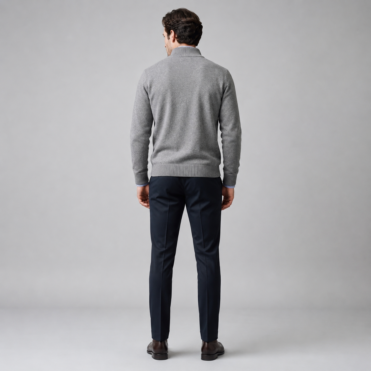 Men's Cotton Half-Zip Sweater