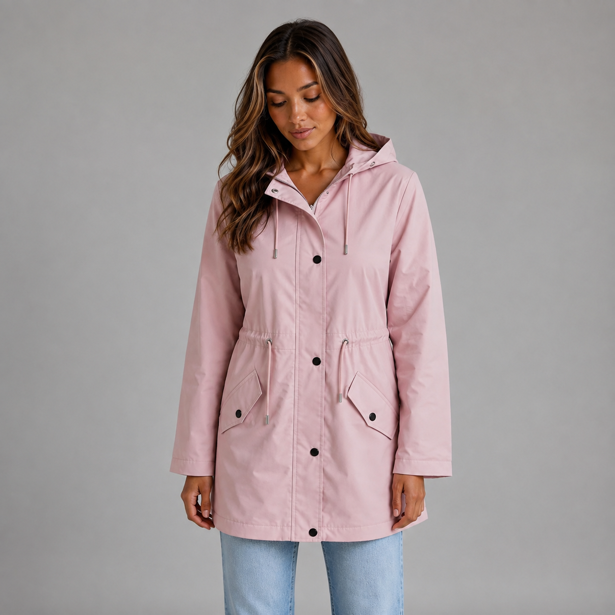 Women's Hooded Waterproof Parka Jacket
