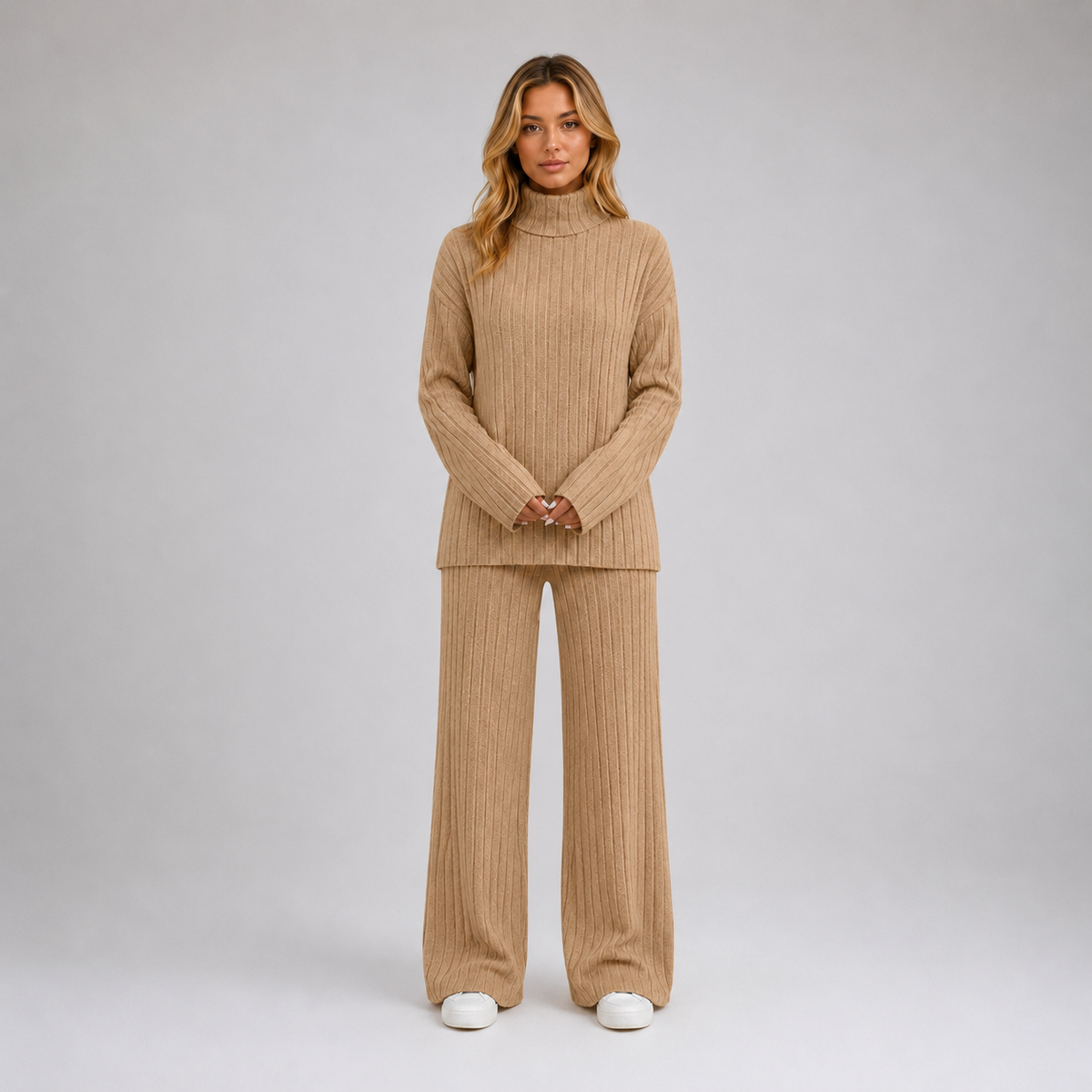 Women’s Ribbed Knitted Lounge Set