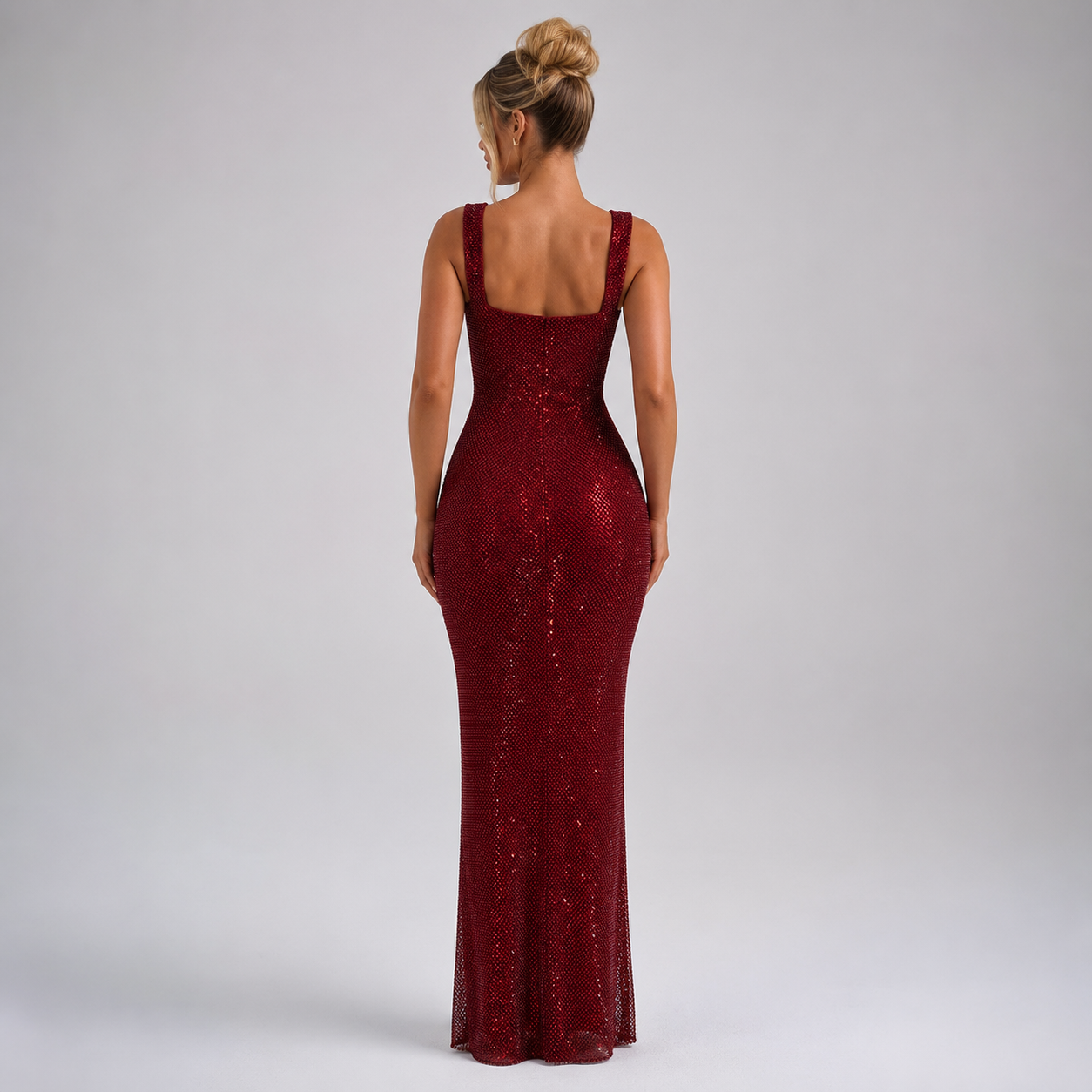 Women's Sleeveless Embellished Evening Gown
