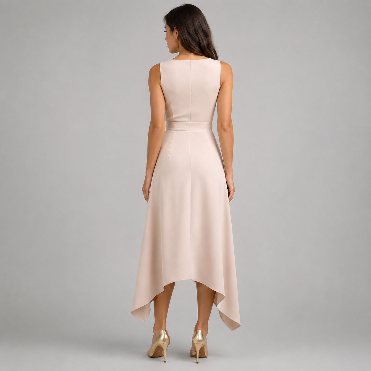 Women's Elegant Wrap Dress With V-Neck