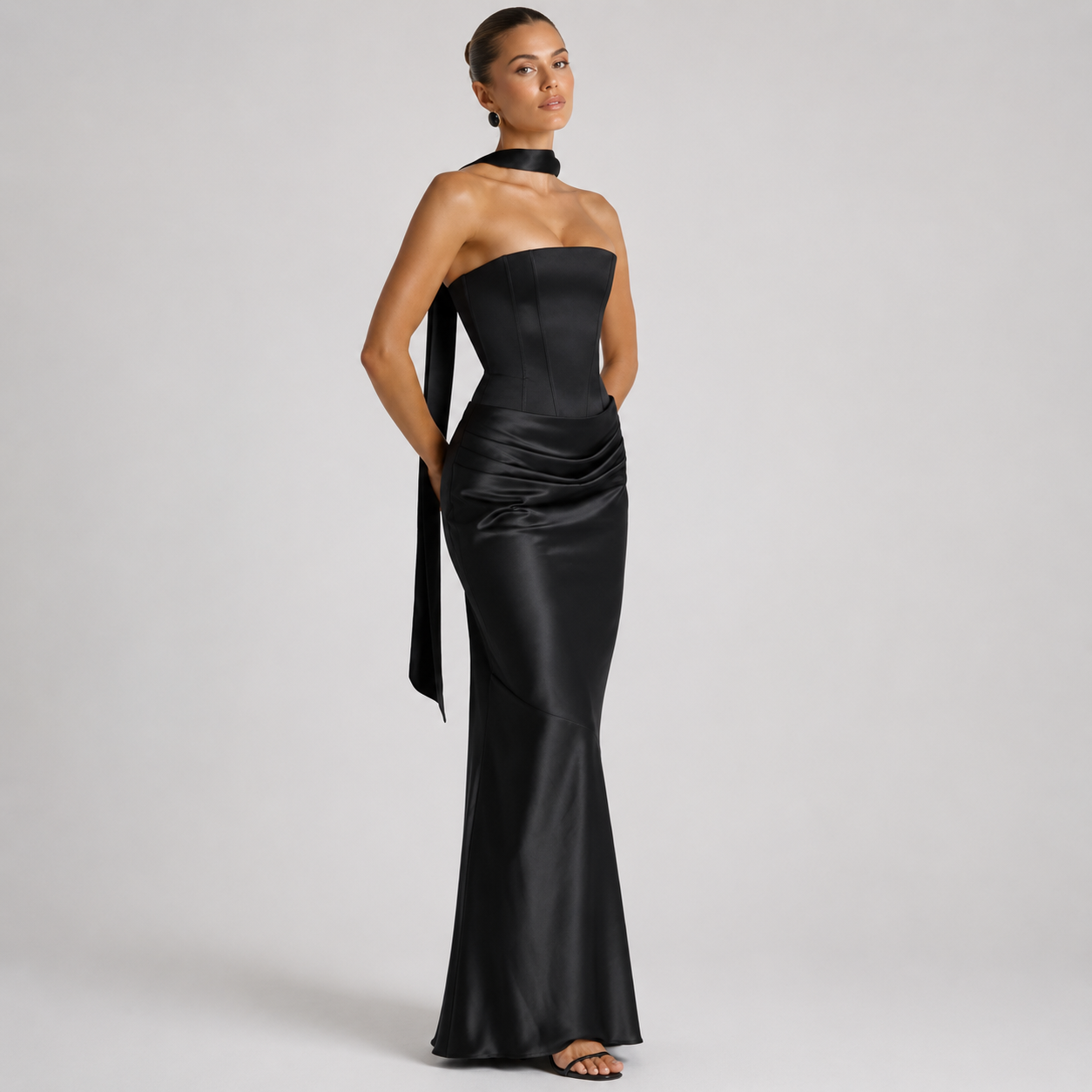 Women's Elegant Satin Scarf With Silky Finish
