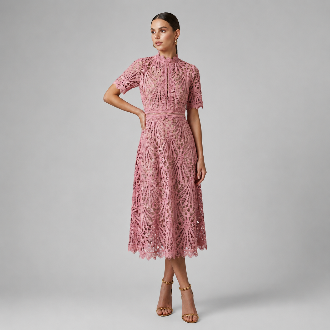 Women’s Lace Midi Dress