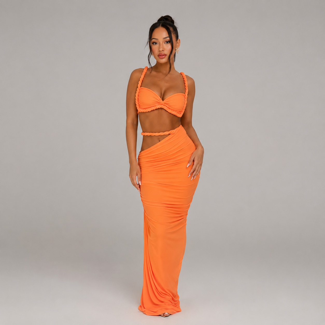 Women’s Two-Piece Crop Cami & Maxi Skirt Set