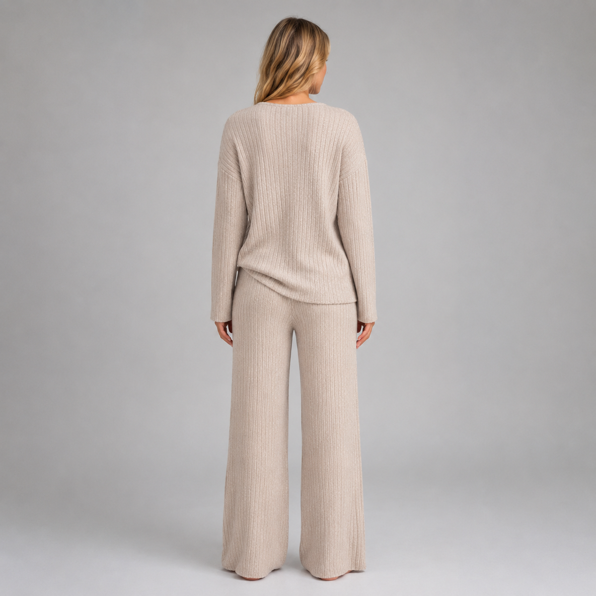 Women’s Ribbed Knit Lounge Set