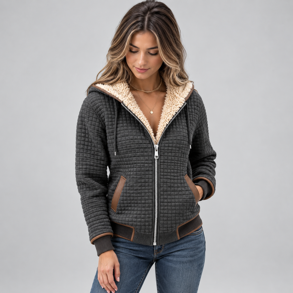 Women's Fleece-Lined Quilted Jacket — product image