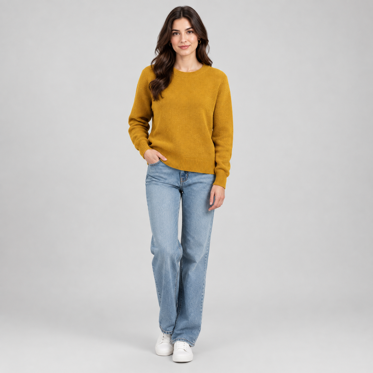 Women's Long Sleeve Knit Sweater — product image