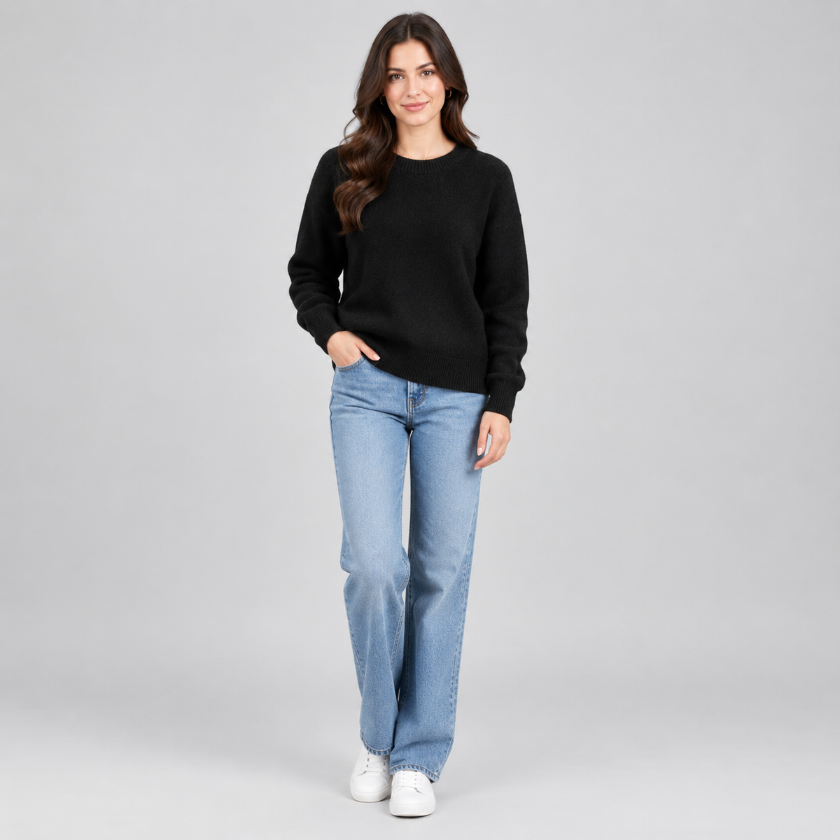 Women's Long Sleeve Knit Sweater — product image