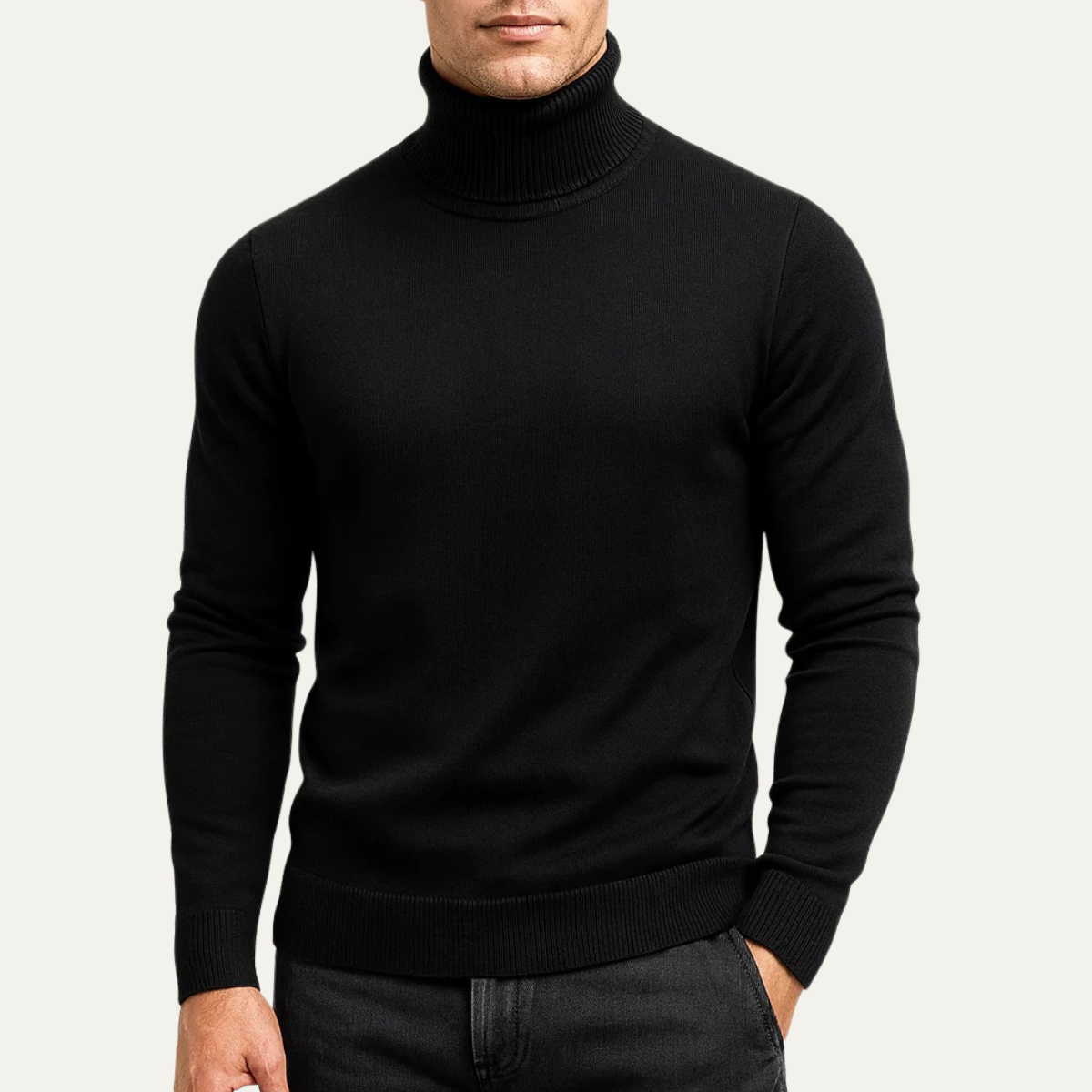 Banbury Men's Classic Turtleneck Knit Sweater