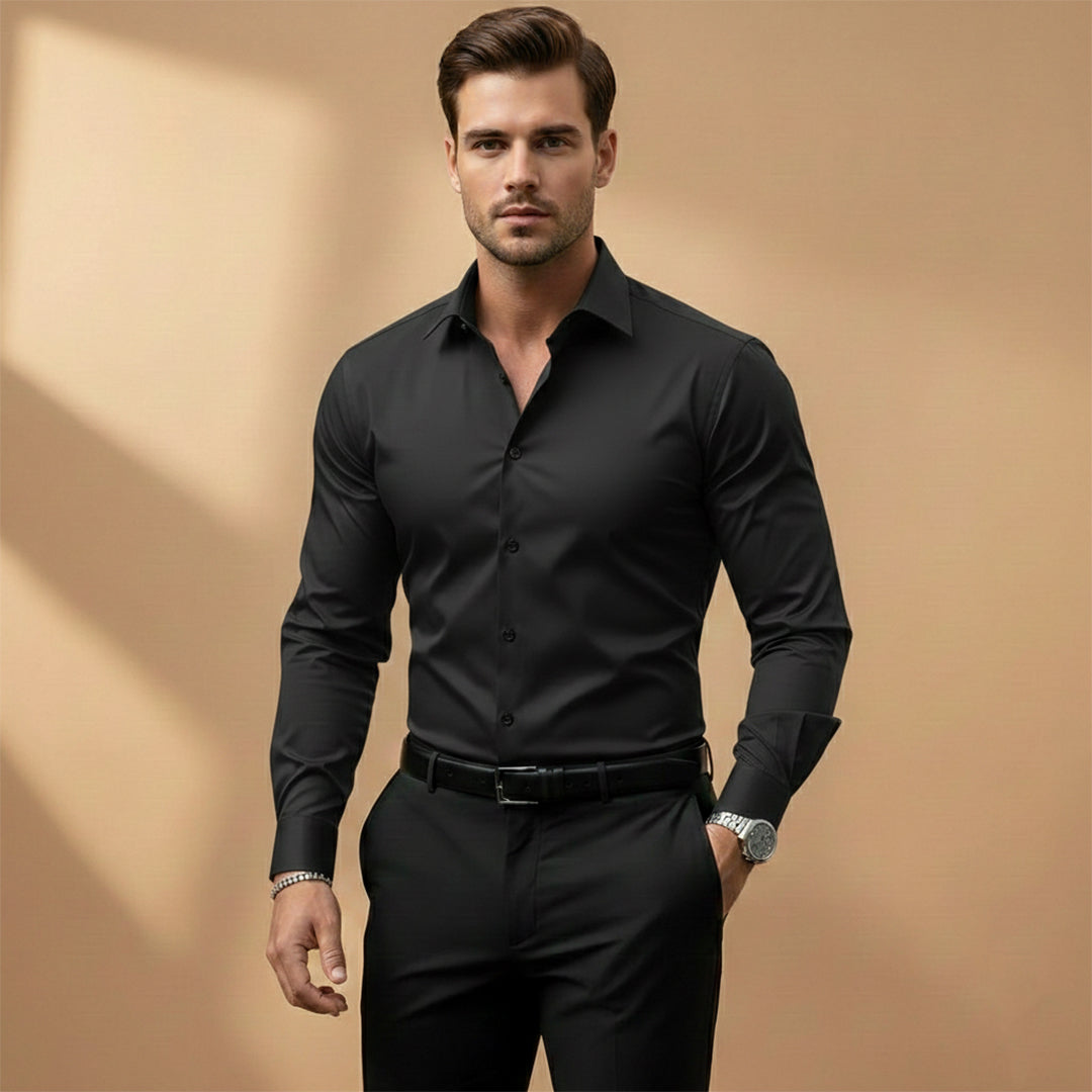 The Carlton Men's Long Sleeve Dress Shirt