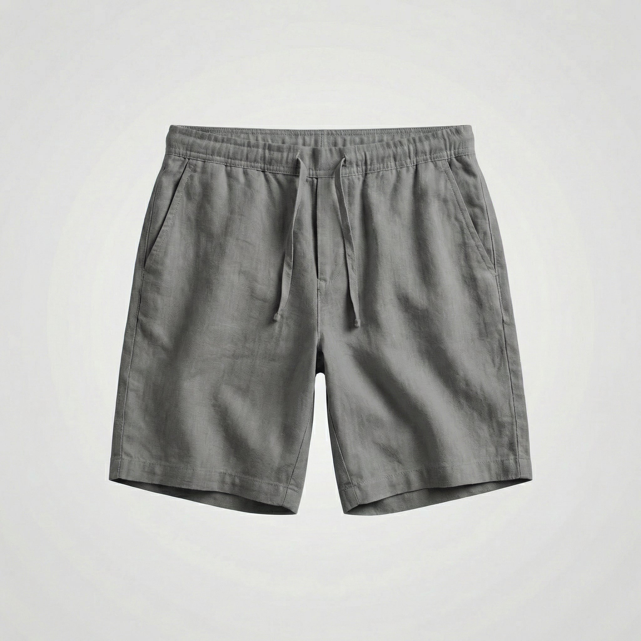 Men's Linen Shorts Elasticated Waist Casual Summer