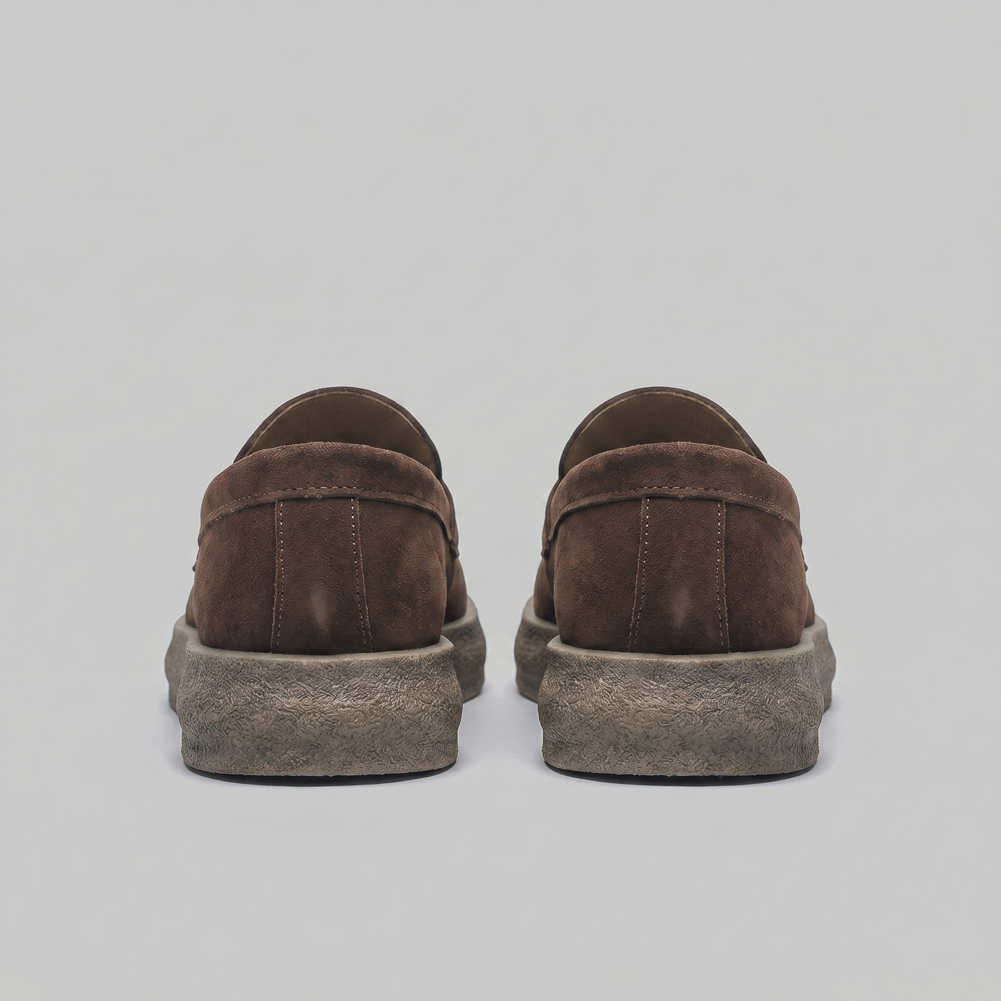 Men's Suede Thick Sole Casual Penny Loafers