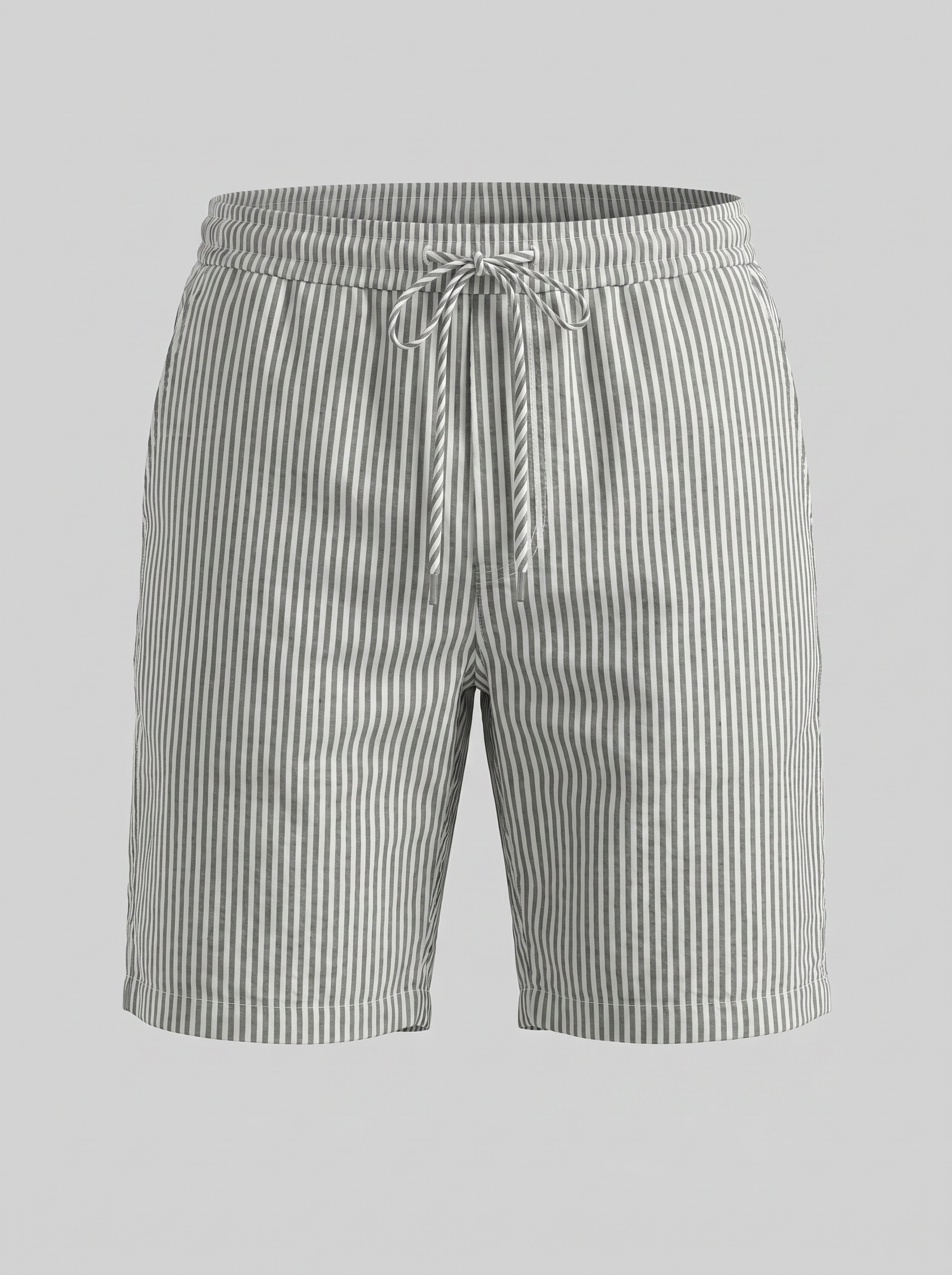 Men's Striped Drawstring Casual Shorts Summer