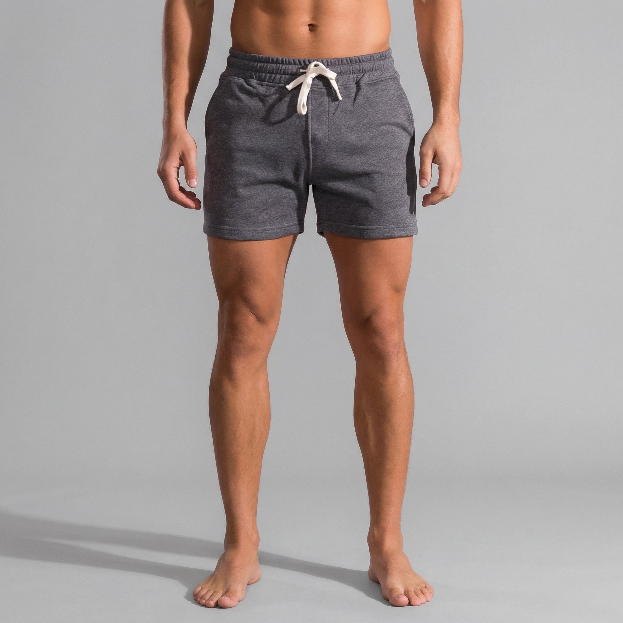 Men's Solid Colour Short Length Swim Shorts Summer Beach