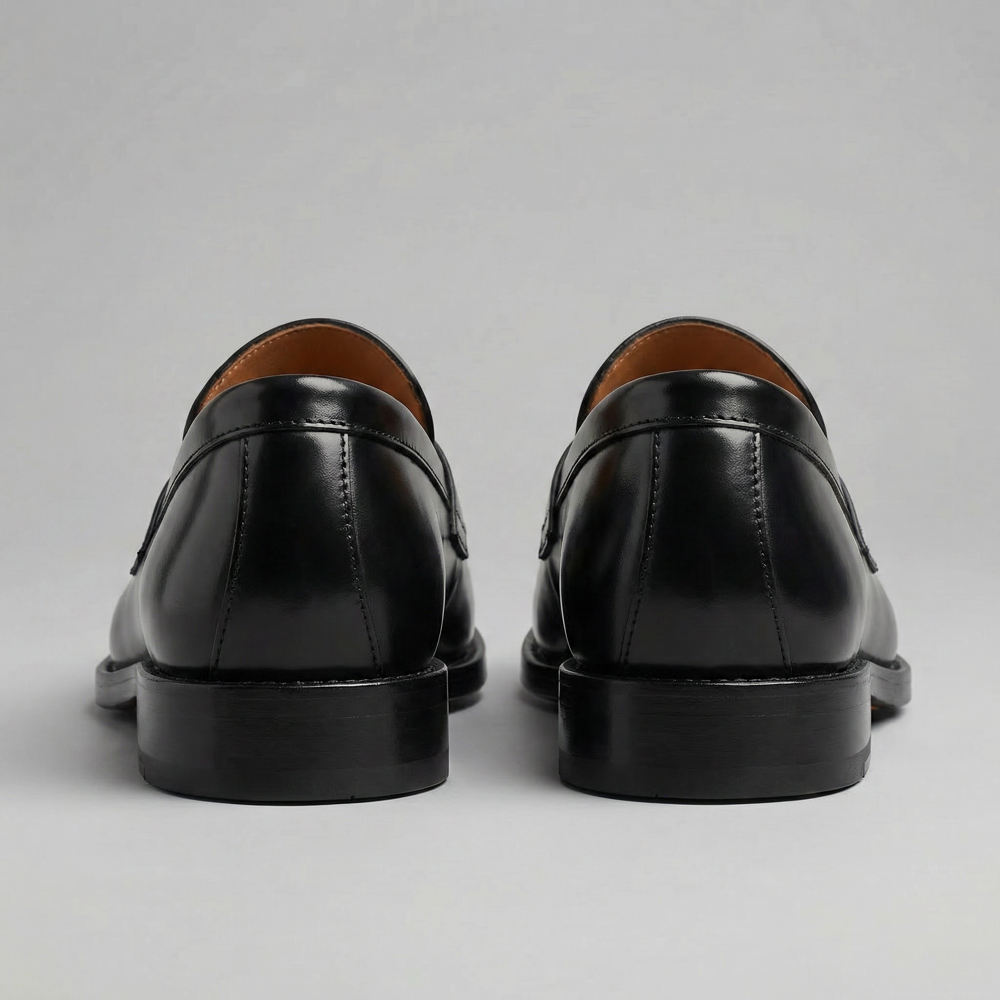 Men's Leather Penny Loafers Slip On Smart Formal Shoes