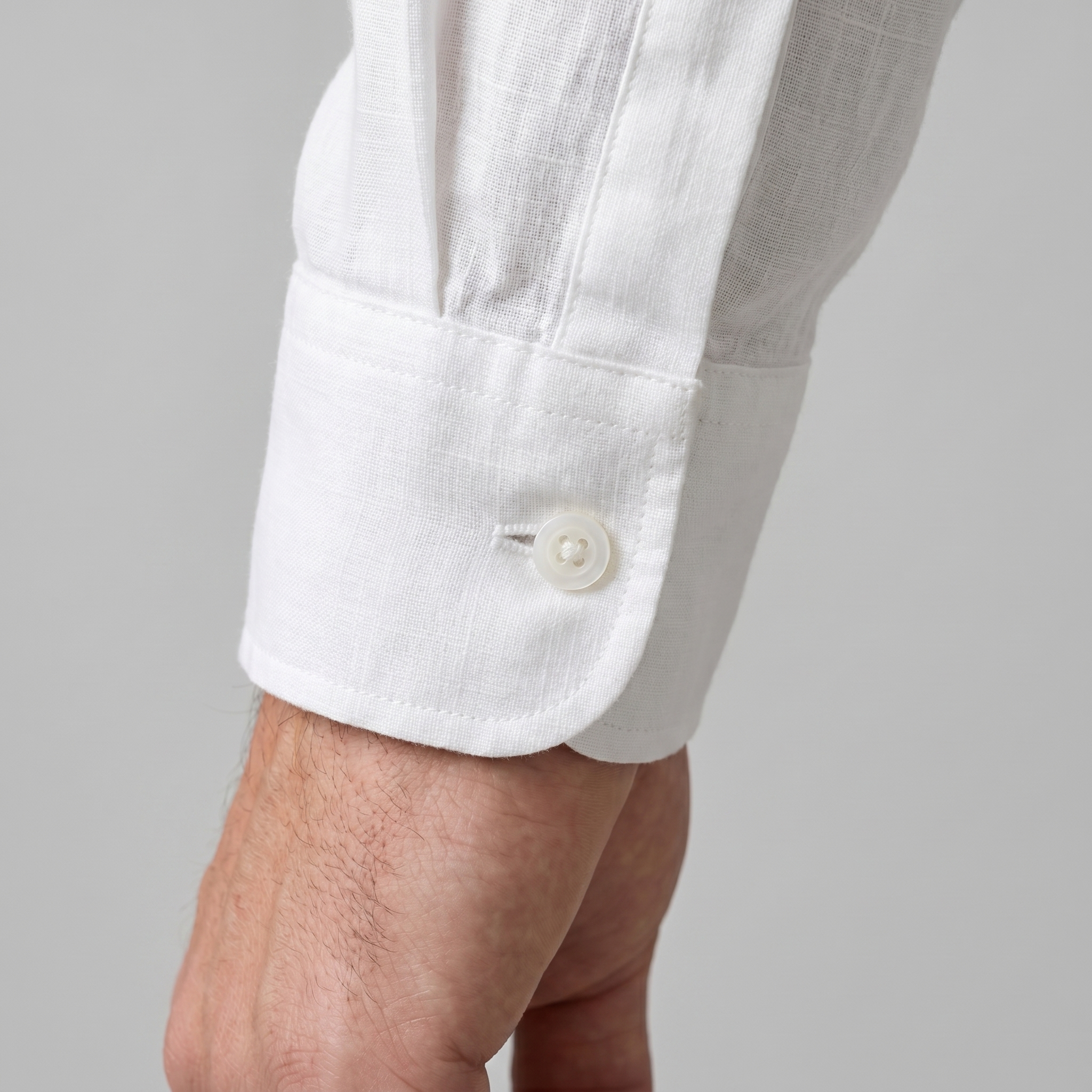 Men's Linen Oversized Long Sleeve Shirt Summer