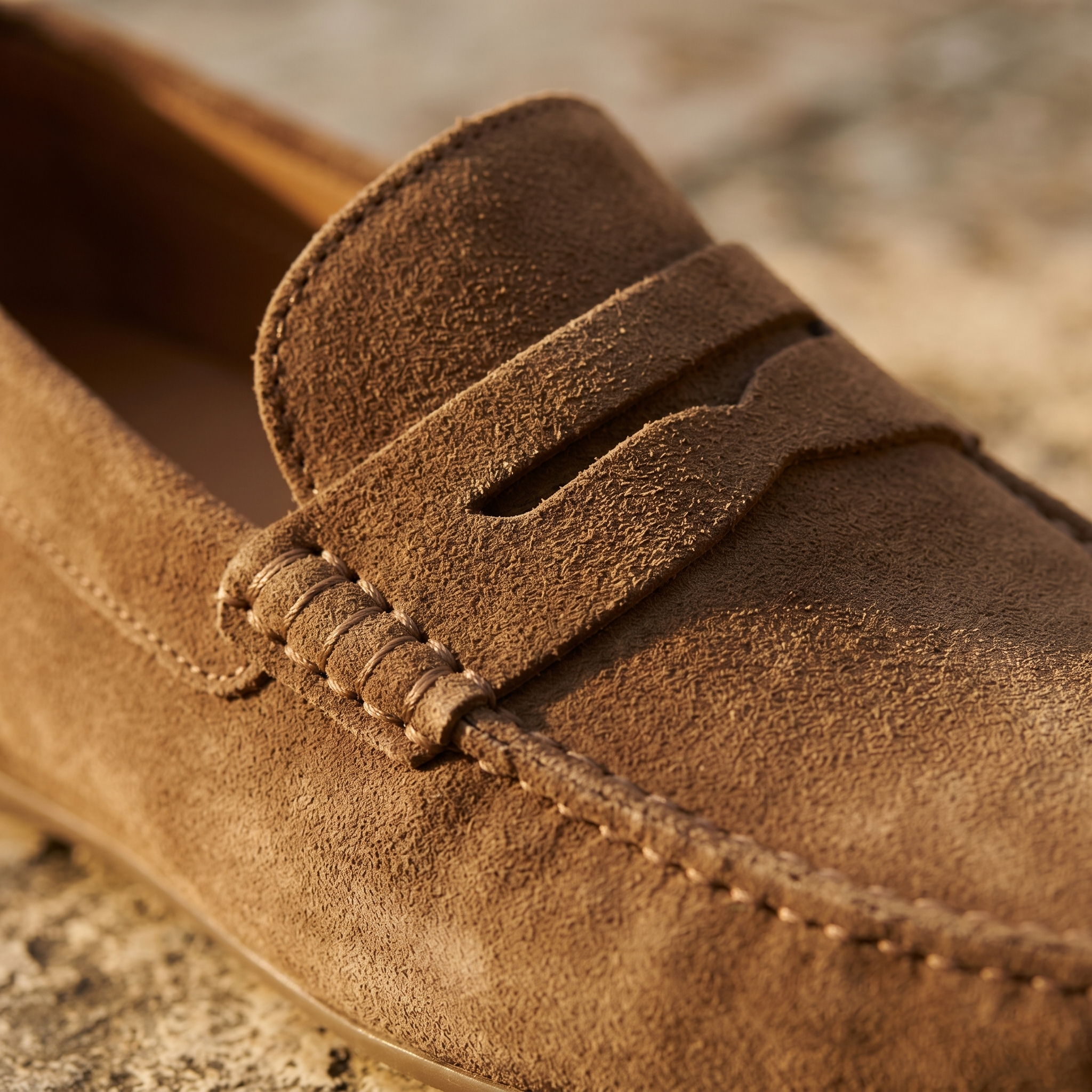 Men's Suede Moccasin Slip On Summer Penny Loafers