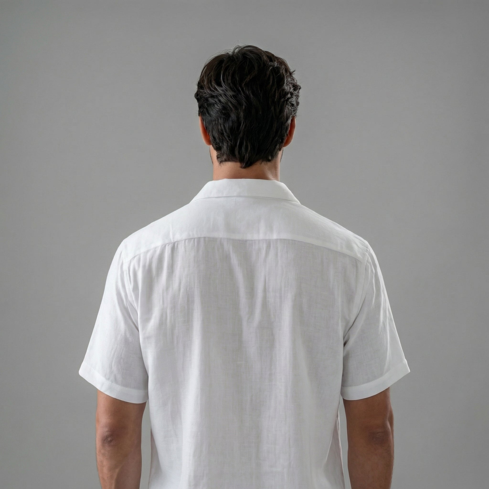 Men's Linen Camp Collar Shirt Shorts Co-ord Set Summer