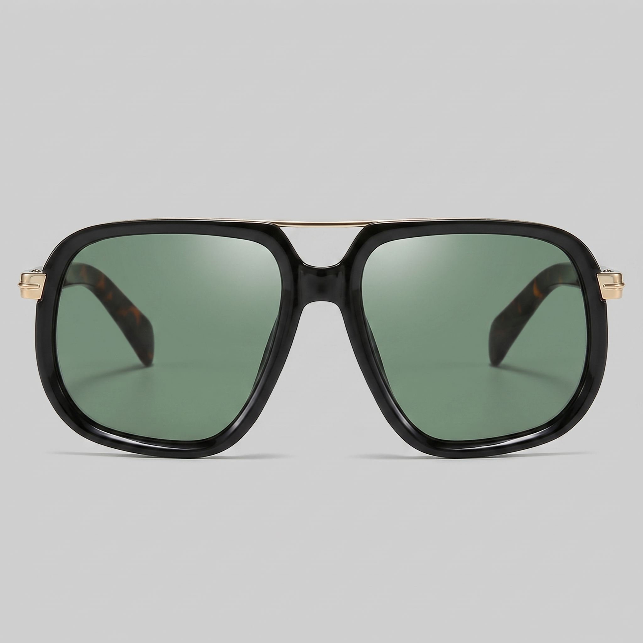 Men's Square Frame Double Bridge Sunglasses Summer