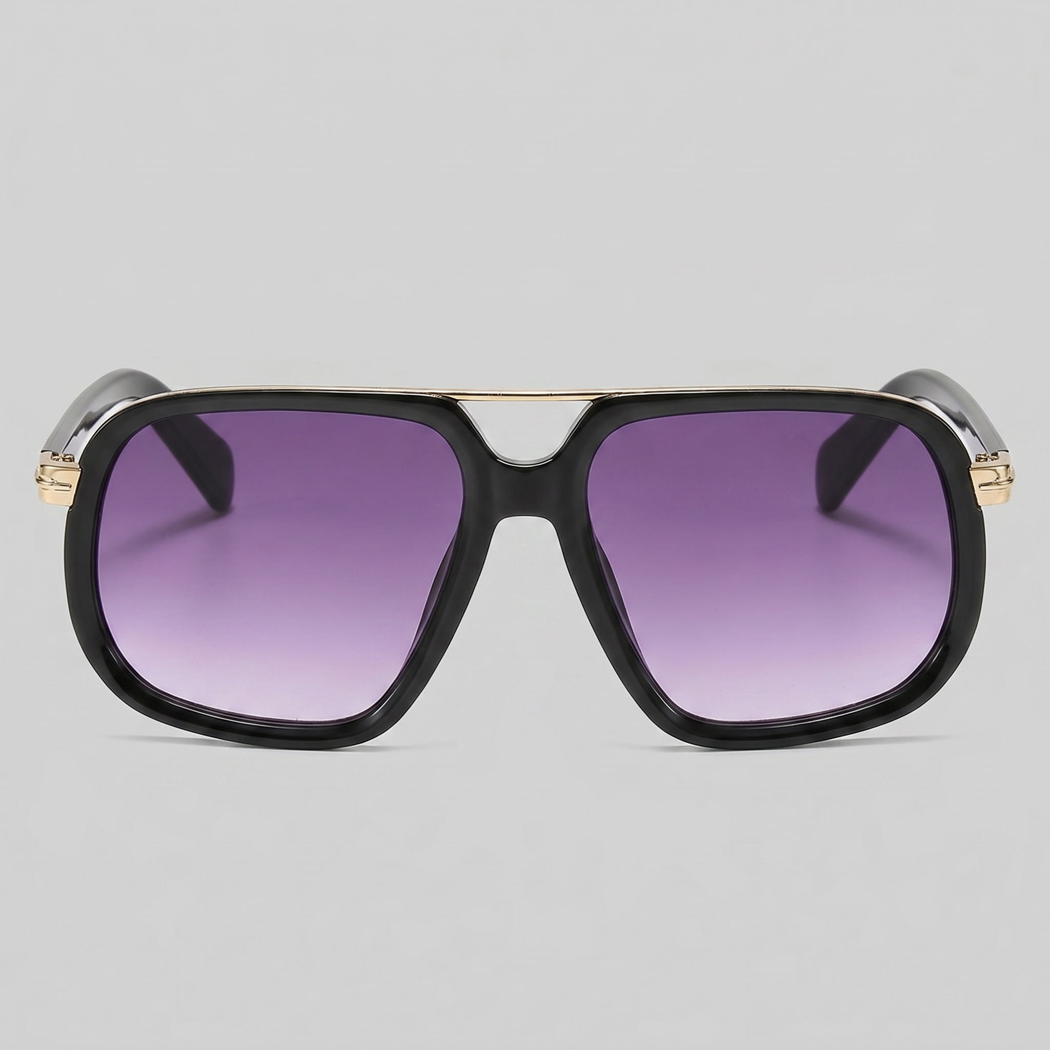 Men's Square Frame Double Bridge Sunglasses Summer