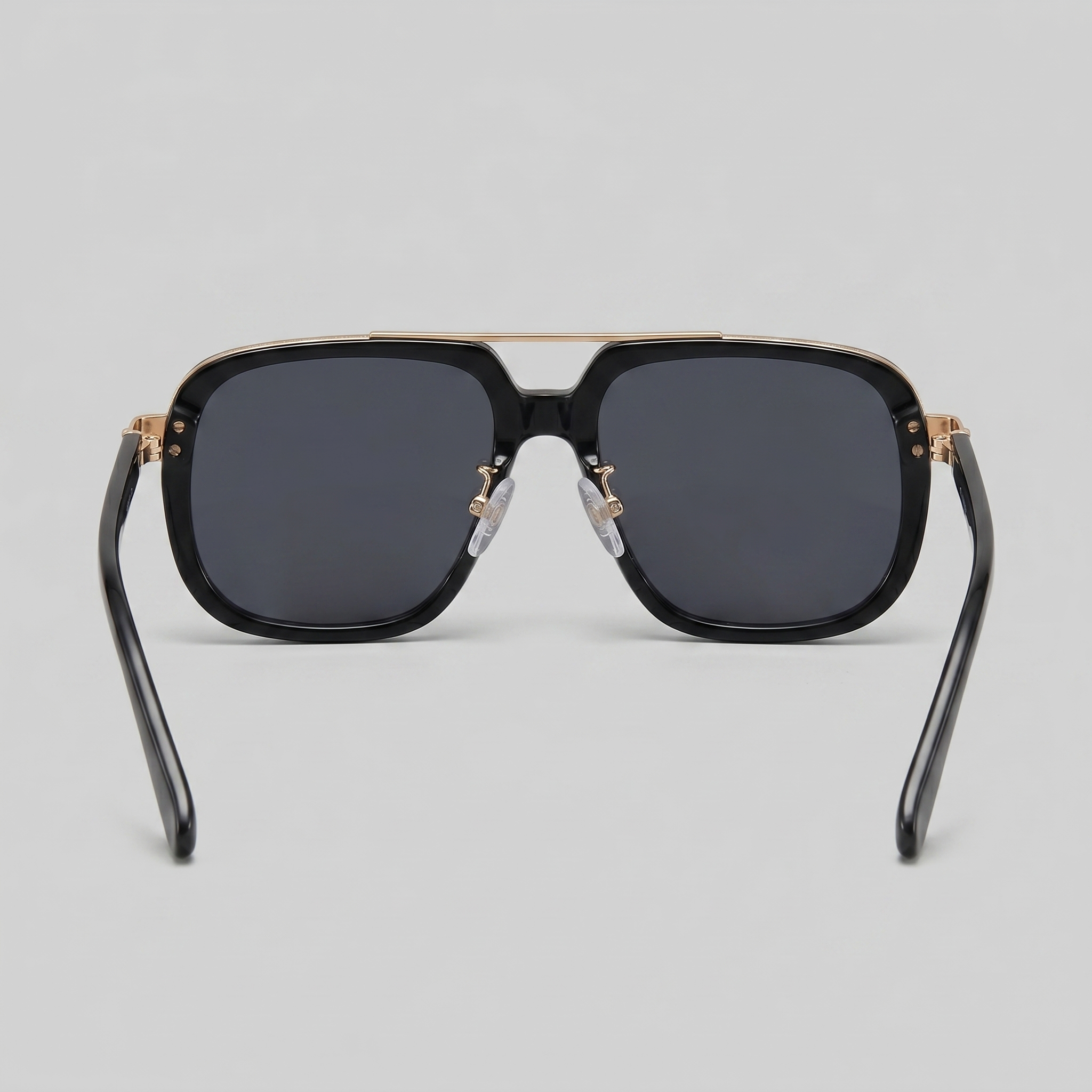 Men's Square Frame Double Bridge Sunglasses Summer