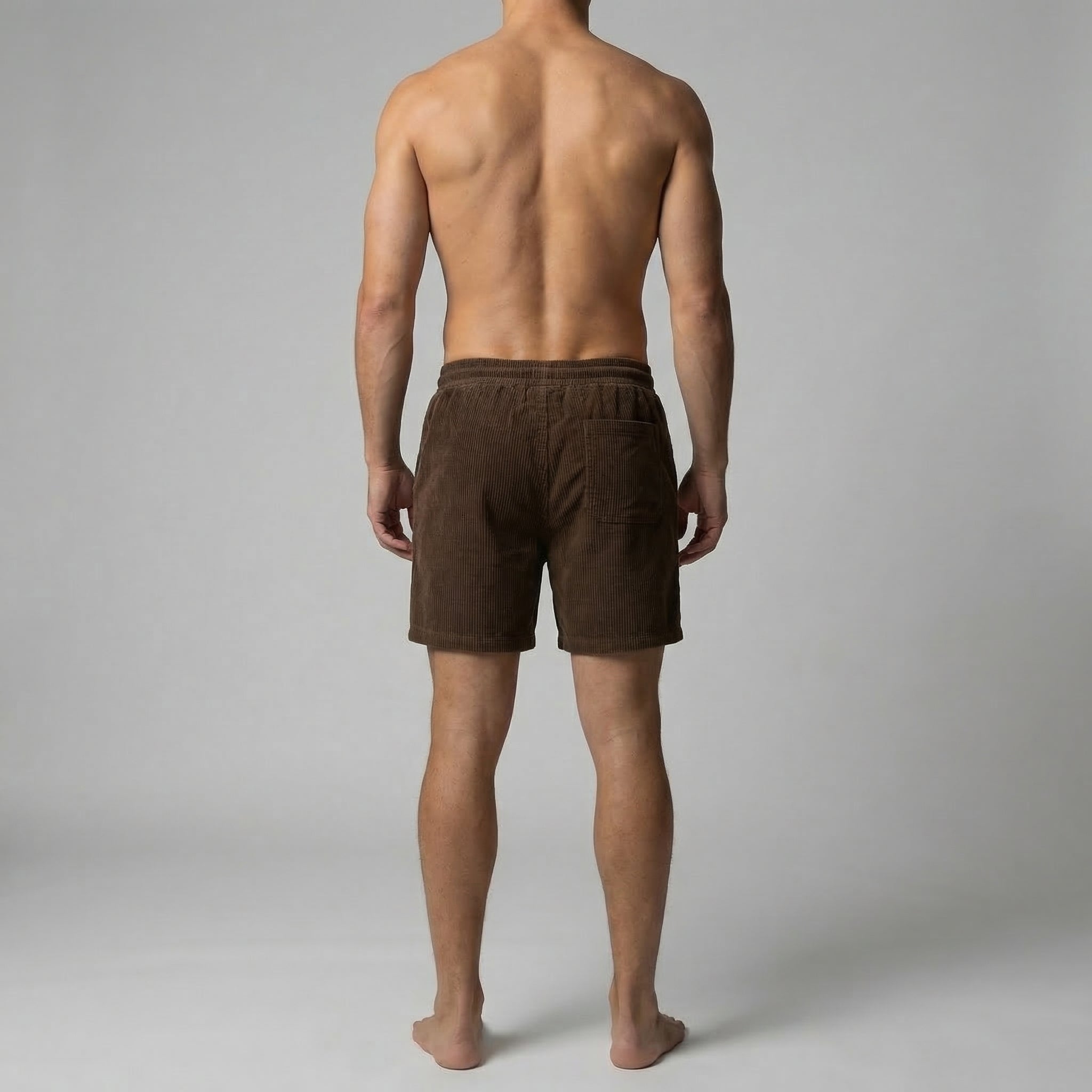 Men's Striped Drawstring Swim Shorts Summer Beach