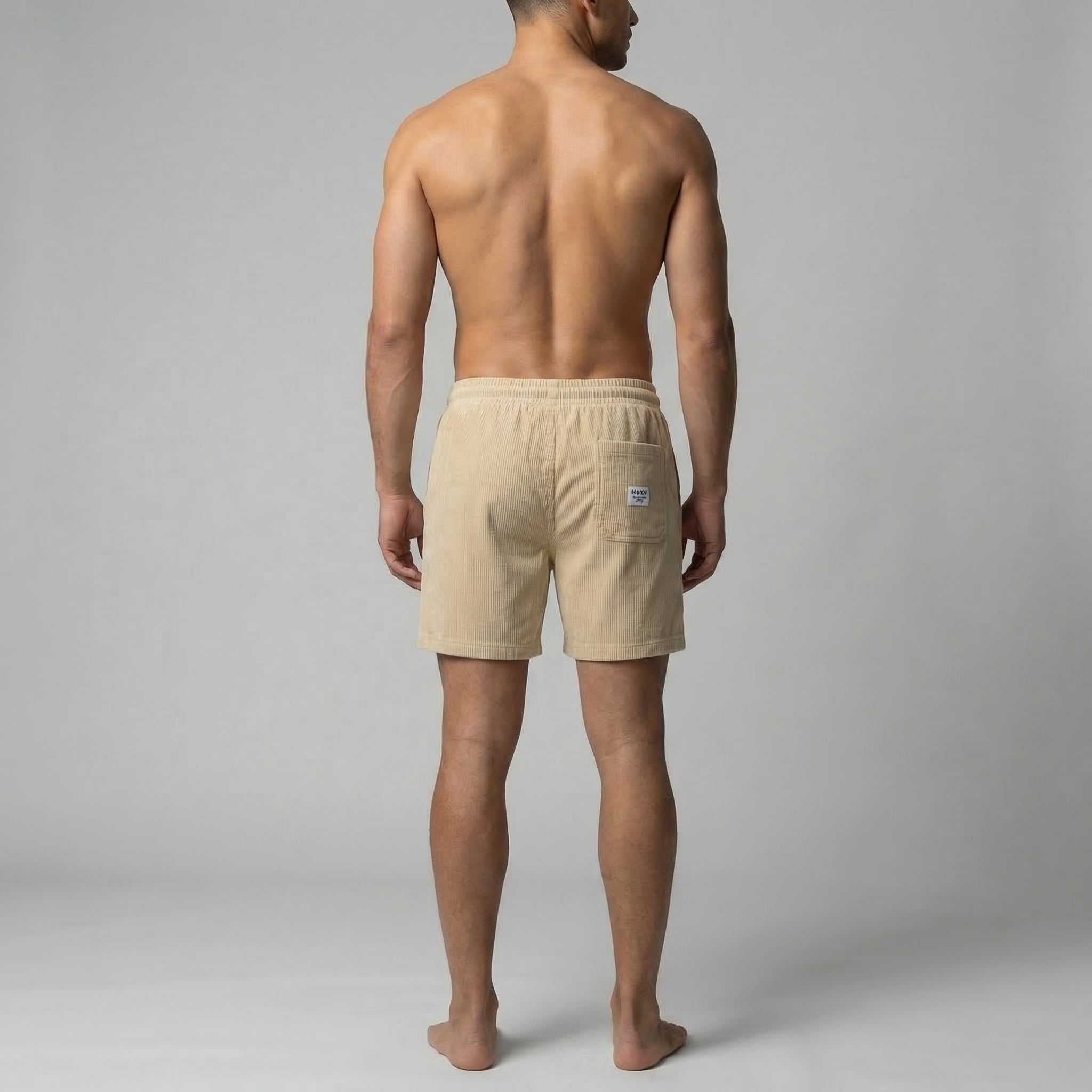 Men's Striped Drawstring Swim Shorts Summer Beach