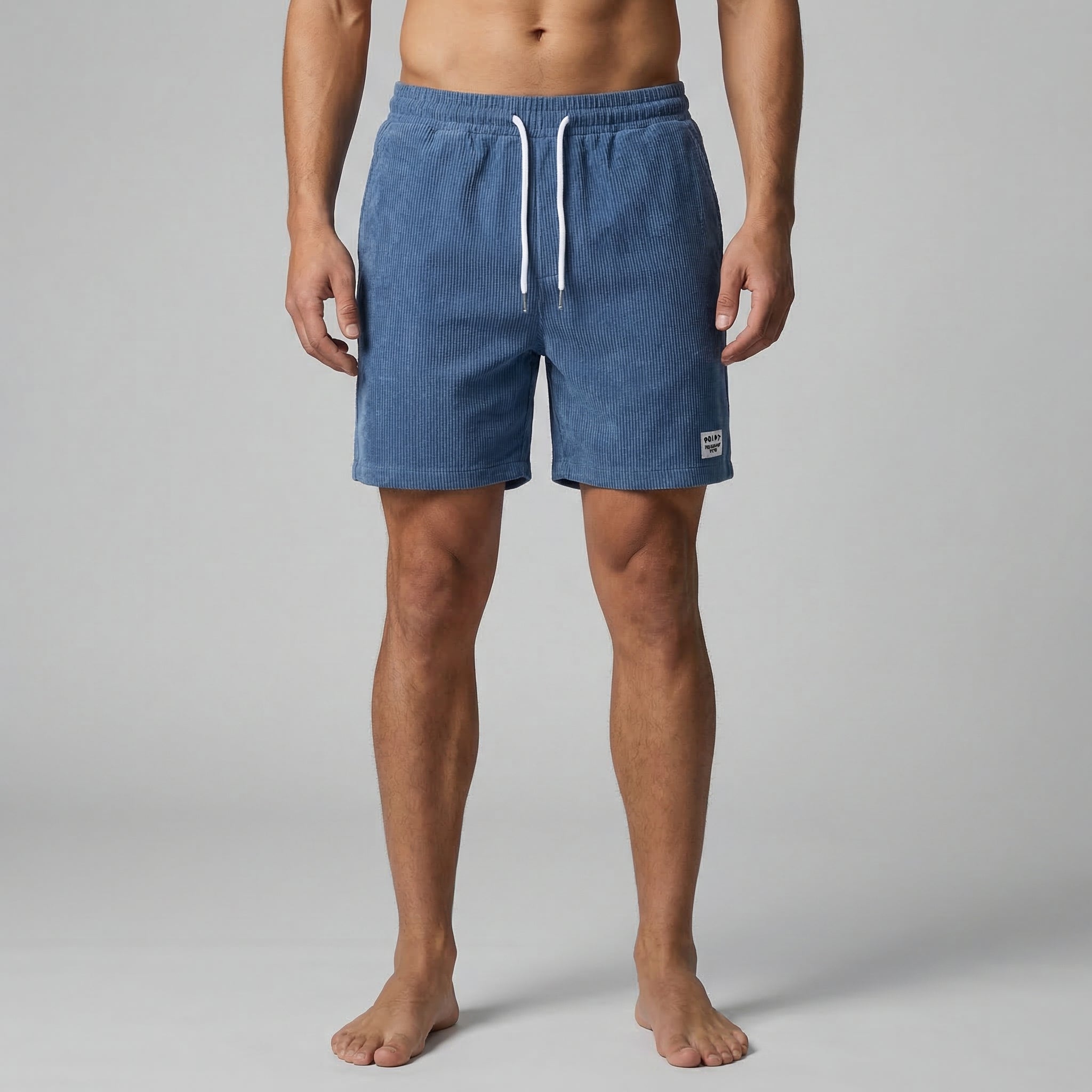 Men's Striped Drawstring Swim Shorts Summer Beach