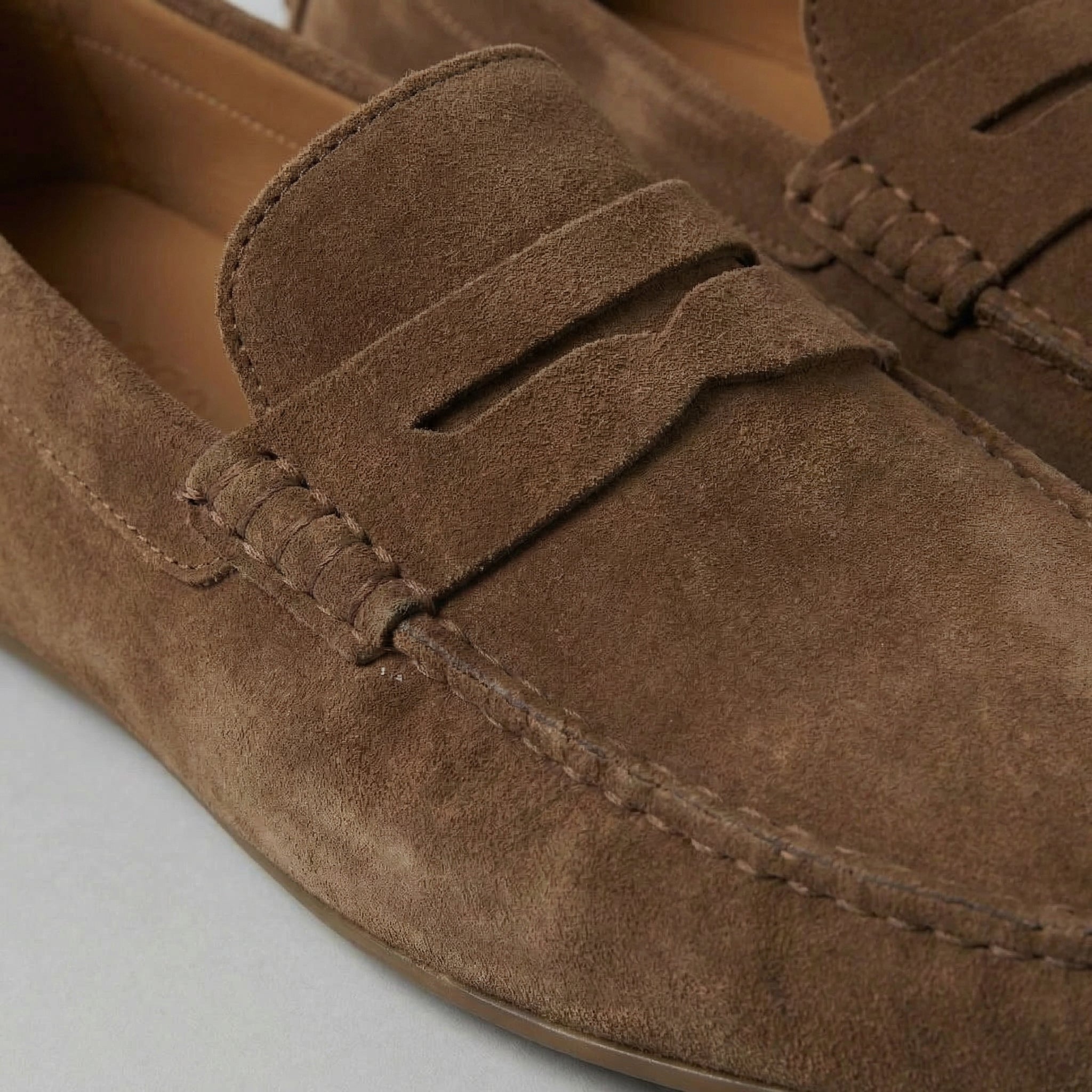 Men's Suede Driving Loafers Slip On Casual Shoes