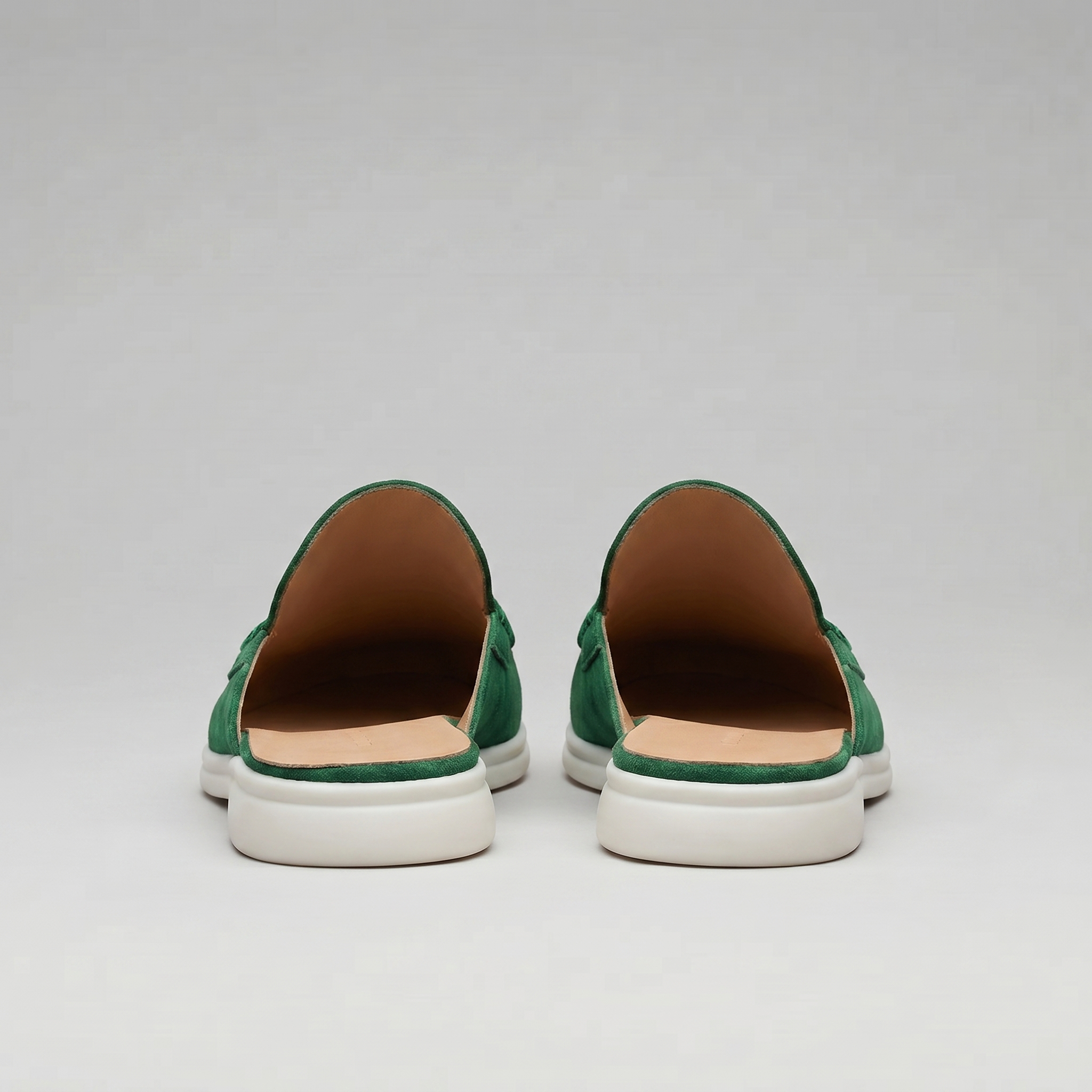 Men's Suede Backless Loafer Mules Slip On Casual Shoes