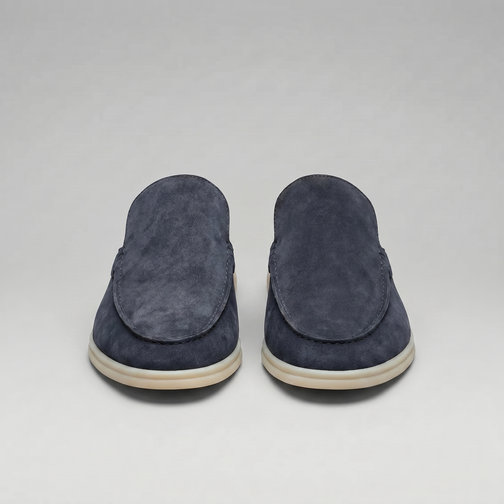 Men's Suede Backless Loafer Mules Slip On Casual Shoes
