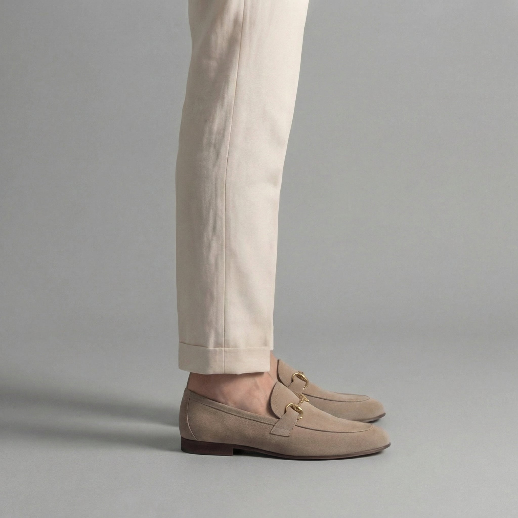 Men's Suede Horsebit Loafers Slip On Smart Casual Shoes