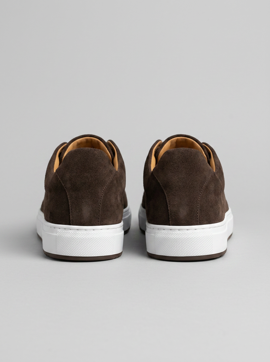 Men's Suede Low Top Trainers Lace Up Smart Casual Shoes