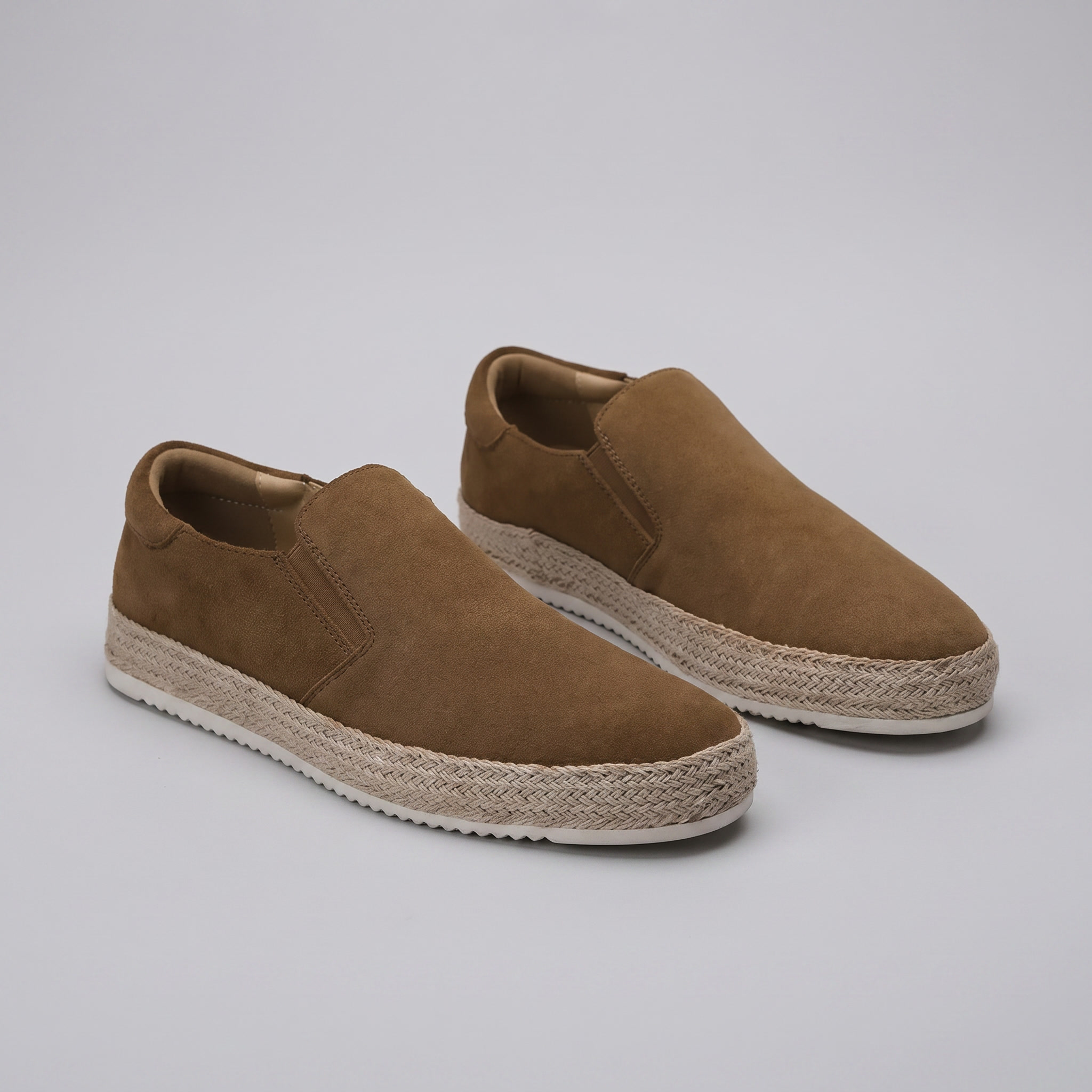 Men's Suede Slip On Espadrille Casual Summer Loafers