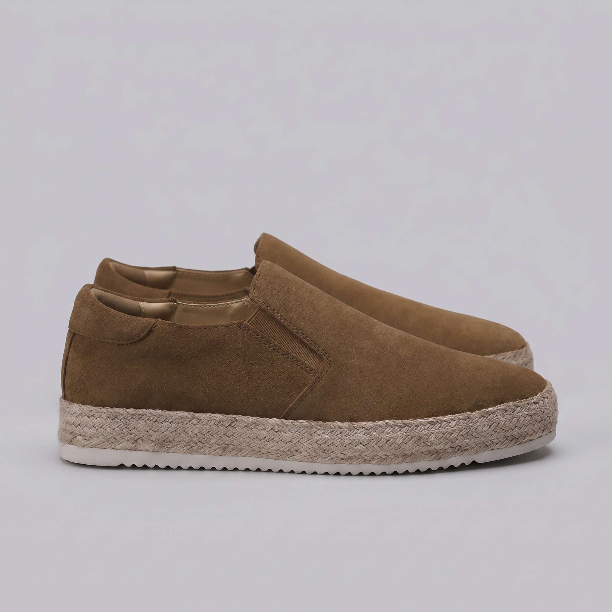 Men's Suede Slip On Espadrille Casual Summer Loafers