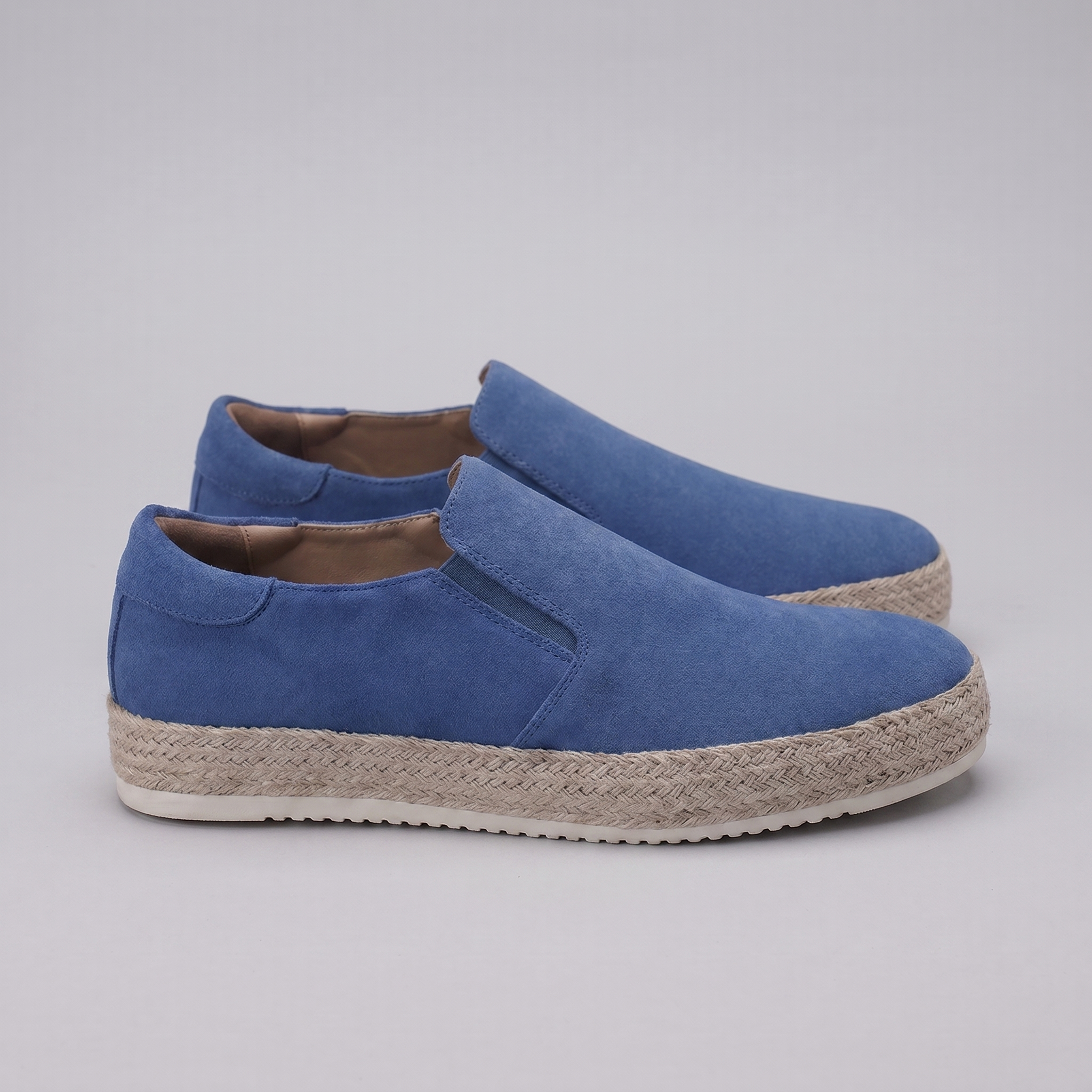 Men's Suede Slip On Espadrille Casual Summer Loafers